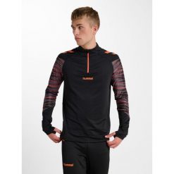 Bluza dresowa 1/2 zip Hummel Blaze Pro. Brązowe bluzy damskie Hummel, na zimę, bez wzorów, z dresówki, bez kołnierzyka, bez ramiączek, bez kaptura. W wyprzedaży za 198.50 zł.