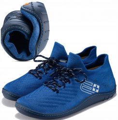 SH5010W Buty damskie BAREFOOT MERINO niebieski/granatowy 36. Niebieskie obuwie sportowe damskie Spokey, bez wzorów. Za 446.44 zł.