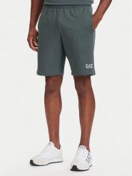 EA7 Emporio Armani Szorty sportowe 8NPS65 PJVRZ U8085 Szary Regular Fit. Szare krótkie spodenki sportowe męskie EA7 Emporio Armani, l, bez wzorów, z bawełny. Za 374.99 zł.