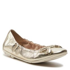 Baleriny Tamaris. Żółte baleriny damskie Tamaris, bez wzorów, bez obcasa. Za 239.99 zł.
