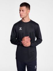 Bluza sportowa treningowa hmlESSENTIAL SWEATSHIRT. Czarne bluzy damskie Hummel, m, bez wzorów, z materiału, bez kaptura. Za 149.50 zł.