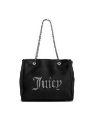 Juicy Couture Torebka CEO-BIJXT8935WPO Czarny. Czarne torebki do ręki damskie Juicy Couture, bez wzorów, z materiału, bez dodatków. Za 399.99 zł.