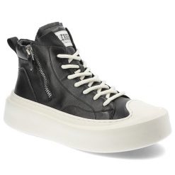 Czarne Sneakersy John Doubare Skórzane Obuwie Męskie. Czarne buty sportowe męskie John Doubare, z gumy, bez zapięcia. Za 689.00 zł.