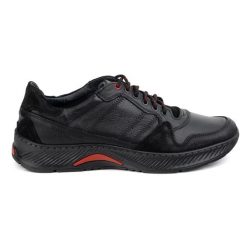 Olivier Buty męskie skórzane sznurowane Sport Style 315GT floter czarne. Czarne półbuty na co dzień męskie z materiału, eleganckie, bez zapięcia. Za 367.89 zł.
