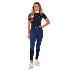 Damskie spodnie jeździeckie Gaze Jamira. Niebieskie spodnie materiałowe damskie GAZE, s, bez wzorów, z tkaniny. Za 1,120.00 zł.