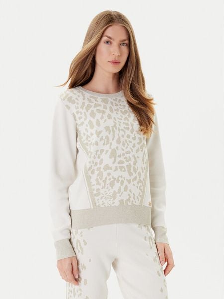 Liu Jo Sweter TF5172 MS49I Écru Regular Fit. Swetry damskie Liu Jo, s, bez wzorów, z wiskozy, bez kołnierzyka, bez ramiączek, bez kaptura. Za 409.99 zł.