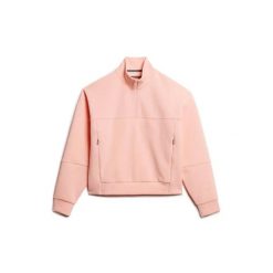 Kobieca sweatshirt z luźnym zamkiem Superdry Sport Tech. Czerwone koszulki sportowe damskie Superdry., bez wzorów, bez kołnierzyka, bez ramiączek. W wyprzedaży za 304.50 zł.
