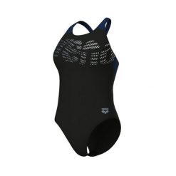 Damski kostium kąpielowy 1-częściowy Arena Flowing V Back. Czarne kostiumy jednoczęściowe damskie Arena, l, bez wzorów, sportowe, do pływania. Za 238.00 zł.