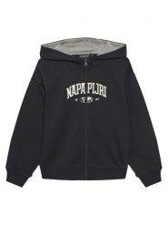 Napapijri Bluza B-Inot NP0A891E D Czarny Regular Fit. Czarne bluzy dla chłopców Napapijri, bez wzorów, z bawełny, bez ramiączek, bez kaptura. Za 319.99 zł.