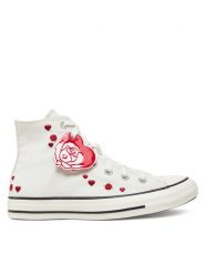 Converse Trampki Chuck Taylor All Star Roses A13650C Biały. Białe trampki i tenisówki damskie Converse, bez wzorów, z materiału, retro, bez zapięcia. Za 239.99 zł.