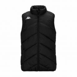 Kurtka puchowa Kappa Viatto. Czarne kurtki męskie Kappa, l, bez wzorów, z nylonu, bez kaptura. Za 330.60 zł.
