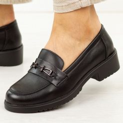 Czarne skórzane mokasyny damskie M.Daszyński Jh04-3. Czarne mokasyny damskie M.Daszyński, z jeansu, casualowe. Za 259.00 zł.