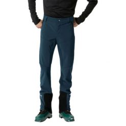 Spodnie narciarskie męskie Vaude Lacire IV. Niebieskie spodnie snowboardowe męskie Vaude, na zimę, l, bez wzorów, z elastanu, narciarskie. Za 579.04 zł.