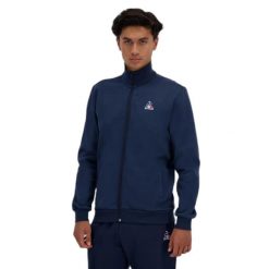 Bluza z pełnym zamkiem błyskawicznym Le Coq Sportif Essential N°1. Niebieskie bluzy męskie le coq sportif, s, bez wzorów, z materiału, bez kaptura, na fitness i siłownię. Za 382.80 zł.