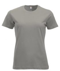 Clique New Classic-T Women - Klasyczna koszulka z ringspun bawełny. Szare t-shirty damskie CLIQUE, xs, bez wzorów, z bawełny, klasyczne, bez kołnierzyka. Za 104.55 zł.