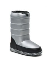 LOVE MOSCHINO Śniegowce JA24162G1HIT590B Srebrny. Szare kozaki damskie Love Moschino, ze skóry. Za 469.99 zł.