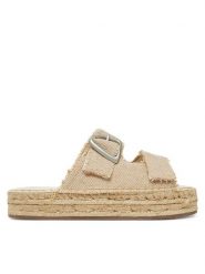 EMU Australia Klapki Ayers W13168 Beżowy. Brązowe espadryle damskie Emu Australia, bez wzorów, z materiału, bez obcasa, bez zapięcia. Za 213.99 zł.