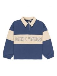 Roxy Bluza Iconic Waves ERGFT04025 Niebieski Boxy Fit. Niebieskie bluzy dla dziewczynek Roxy, bez wzorów, z syntetyku, bez ramiączek, bez kaptura. Za 209.99 zł.