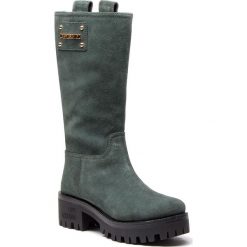 Kozaki LOVE MOSCHINO - JA24206H06JF0851 Petrolio. Zielone kozaki damskie Love Moschino, ze skóry. Za 1,349.00 zł.