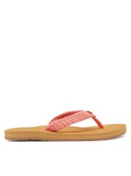 Roxy Japonki ARJL101166 Koralowy. Pomarańczowe klapki damskie Roxy, bez wzorów, z materiału, bez obcasa. Za 99.99 zł.