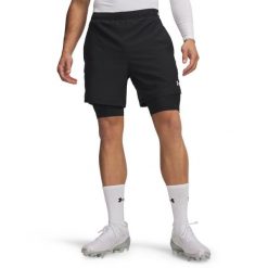 Under Armour Męskie Szorty 2-w-1 Vanish Woven 2.0 6013950. Białe krótkie spodenki sportowe męskie Under Armour, m, bez wzorów, z materiału, na fitness i siłownię. Za 245.50 zł.