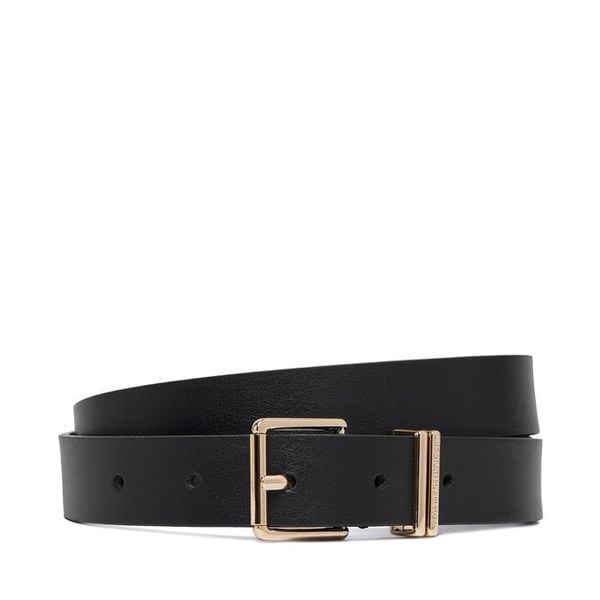 Pasek Tommy Hilfiger. Czarne paski damskie Tommy Hilfiger, bez wzorów. Za 229.99 zł.