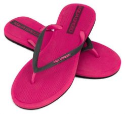 Japonki basenowe damskie Aqua Speed Genoa. Czarne klapki damskie Aqua-Speed, bez wzorów, z materiału, wakacyjne, bez obcasa. Za 47.99 zł.