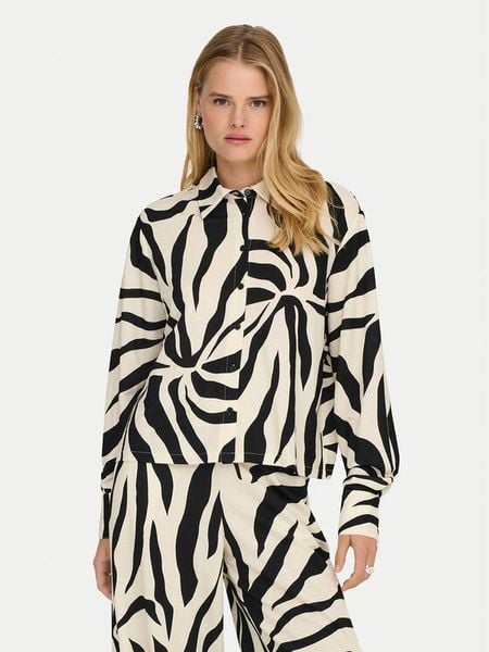 ONLY Koszula Sakura 15366883 Czarny Regular Fit. Czarne bluzki damskie Only, s, bez wzorów, z syntetyku, bez kołnierzyka, bez ramiączek. Za 70.99 zł.