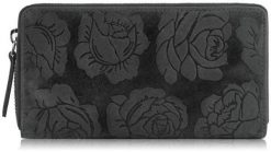 Paolo Peruzzi Portfel damski skórzany czarny w kwiaty RFID T-115-HBL. Czarne portfele damskie Paolo Peruzzi, bez wzorów. Za 92.16 zł.