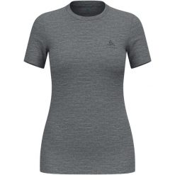 Koszulka damska ODLO Merino 160 BL TOP krótki rękaw 100% wełna merino. Szare bielizna termoaktywna damska Odlo, s, bez wzorów, z wełny, bez ramiączek, krótkie. Za 319.98 zł.