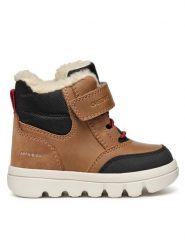 Geox Kozaki B Willaboom Boy B Ab B365BC 0ME22 C6777 S Brązowy. Brązowe buty zimowe chłopięce Geox, bez wzorów, ze skóry, bez zapięcia. Za 269.99 zł.