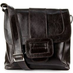 Torebka skórzana damska listonoszka DAN-A T30 czekoladowa. Brązowe torebki shopper damskie DAN-A, bez wzorów, ze skóry, eleganckie, bez dodatków. Za 349.99 zł.