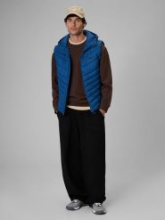 4F Bezrękawnik z wypełnieniem syntetycznym męski - denim XL. Niebieskie kurtki męskie 4f, m, bez wzorów, z denimu, klasyczne, bez kaptura. Za 229.99 zł.