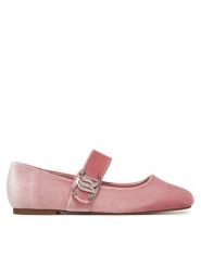 Juicy Couture Baleriny WS23499-01A Różowy. Czerwone baleriny damskie Juicy Couture, bez wzorów, z materiału, bez obcasa. Za 179.99 zł.