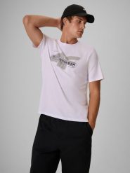 4F T-shirt regular z nadrukiem męski - biały 3XL. Białe t-shirty męskie 4f, m, bez wzorów, z bawełny, biznesowe, bez kołnierzyka. Za 69.99 zł.
