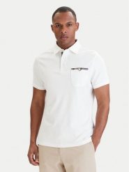 Barbour Polo Premium CorpatchMML1496WH11 Biały Tailored Fit. Białe koszulki polo męskie Barbour, m, bez wzorów, z bawełny, bez ramiączek. Za 349.99 zł.