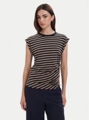 BOSS Bluzka Epka 50574979 Brązowy jasny Regular Fit. Brązowe bluzki damskie Boss, s, bez wzorów, z bawełny, bez kołnierzyka, bez ramiączek. Za 339.99 zł.