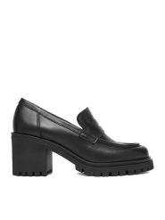 Badura Loafersy GATE-25820LM Czarny. Czarne mokasyny damskie Badura, ze skóry. Za 299.99 zł.