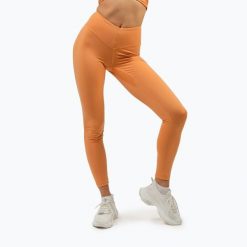 Legginsy NEBBIA Discipline. Brązowe legginsy damskie Nebbia, bez wzorów, na fitness i siłownię. Za 209.99 zł.
