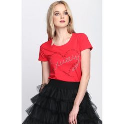 Czerwony T-shirt Sweet Girl. T-shirty damskie Born2be. Za 19.99 zł.