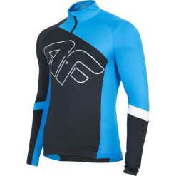 Koszulka rowerowa męska RKM155 - głęboka czerń. Koszulki sportowe męskie 4f, m, bez wzorów, z elastanu, bez kołnierzyka, bez ramiączek, rowerowe. W wyprzedaży za 89.99 zł.