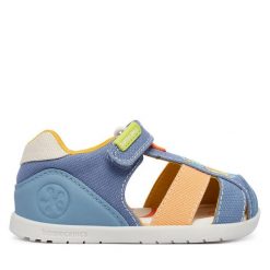 Sandały Biomecanics. Niebieskie sandały chłopięce Biomecanics, bez zapięcia. Za 219.99 zł.