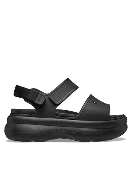 Crocs Sandały Soho Y Strap Sandal 211755 Czarny. Czarne sandały damskie Crocs, bez wzorów, z tworzywa sztucznego, bez obcasa, na płaskiej podeszwie, bez zapięcia. Za 259.99 zł.