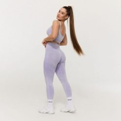 Legginsy GymBeam Lift. Fioletowe legginsy sportowe damskie GYMBEAM, xl, bez wzorów, z materiału, na fitness i siłownię. Za 94.99 zł.