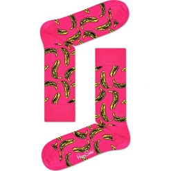 Happy Socks - Skarpetki Andy Warhol Banana. Różowe skarpety damskie Happy Socks, z bawełny. W wyprzedaży za 39.90 zł.