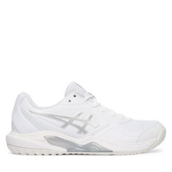 Buty do tenisa Asics. Białe obuwie sportowe damskie Asics, bez wzorów, tenisowe. Za 309.99 zł.