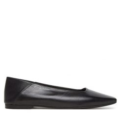 Baleriny Calvin Klein. Czarne baleriny damskie Calvin Klein, bez wzorów, bez obcasa. Za 279.99 zł.