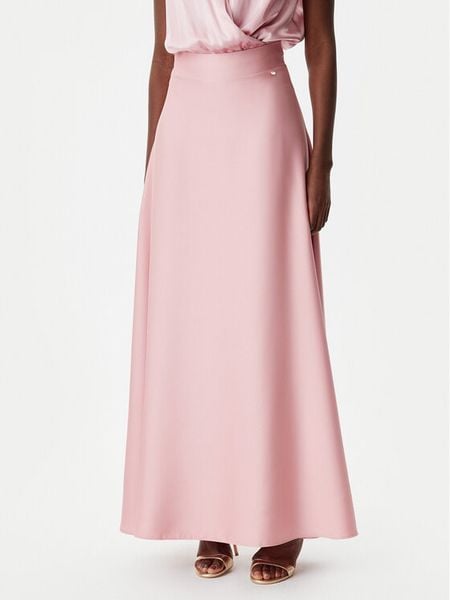 Rinascimento Spódnica maxi CFC0122686003 Różowy Regular Fit. Czerwone spódnice damskie Rinascimento, xs, bez wzorów, z syntetyku, maxi. Za 319.99 zł.