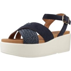 Sandały GEOX D XAND 2.2S Niebieski. Niebieskie obuwie sportowe damskie Geox, bez wzorów, ze skóry, trekkingowe. Za 433.99 zł.