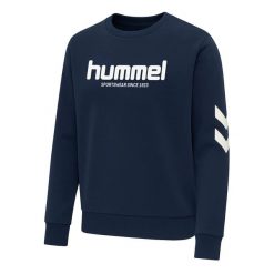 Bluza Hummel Legacy 2.0. Niebieskie bluzy sportowe męskie Hummel, bez wzorów, bez kaptura, trekkingowe. Za 263.00 zł.